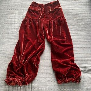 Free People We The Free Lotus High Rise
Cargo Velvet Pants 26 NWOT